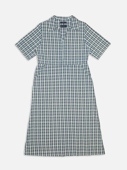 Ronja Dress Indigo Seersucker - RES-RES