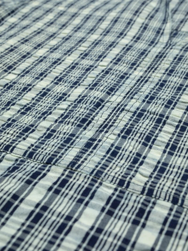 Ronja Dress Indigo Seersucker - RES-RES