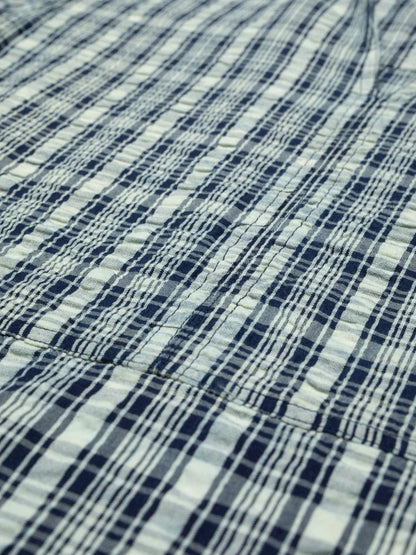 Ronja Dress Indigo Seersucker - RES-RES