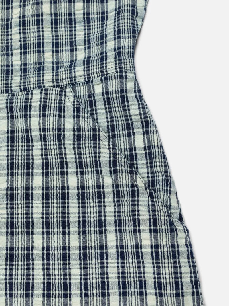 Ronja Dress Indigo Seersucker - RES-RES