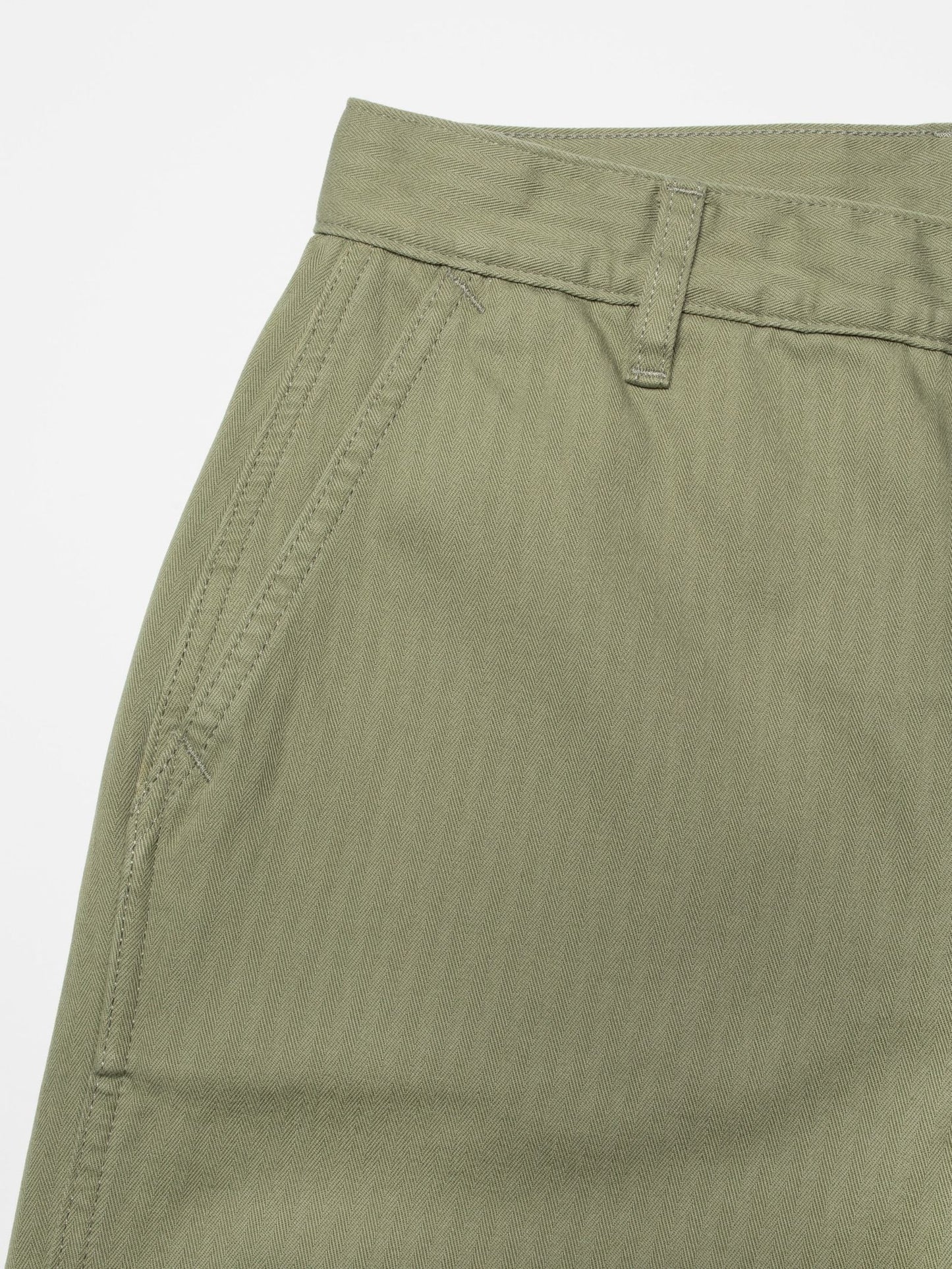 Wendy Herringbone Pants Pale Green - Nudie Jeans - RES-RES