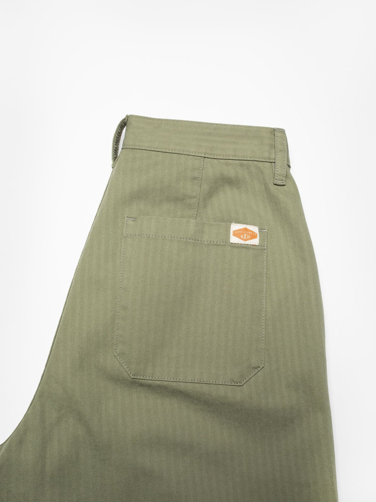 Wendy Herringbone Pants Pale Green - Nudie Jeans - RES-RES