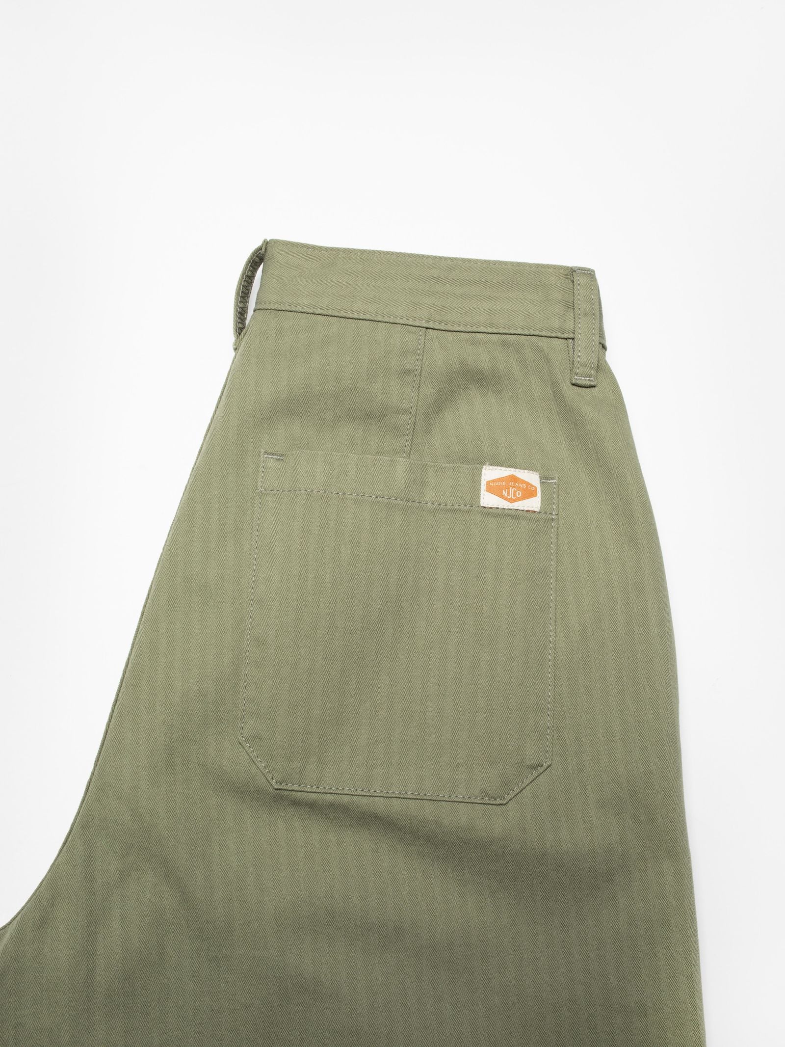 Wendy Herringbone Pants Pale Green - Nudie Jeans - RES-RES