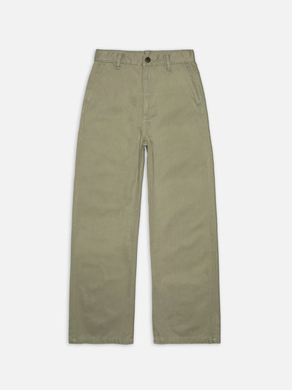 Wendy Herringbone Pants Pale Green - Nudie Jeans - RES-RES