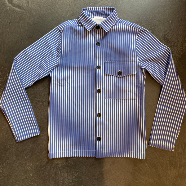 Made In Denmark Striped Overshirt (Blue/White) - Klaus Samsøe