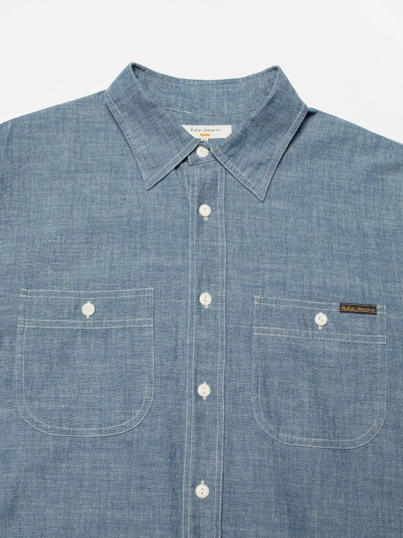 Julian Worker Shirt Chambray - RES-RES