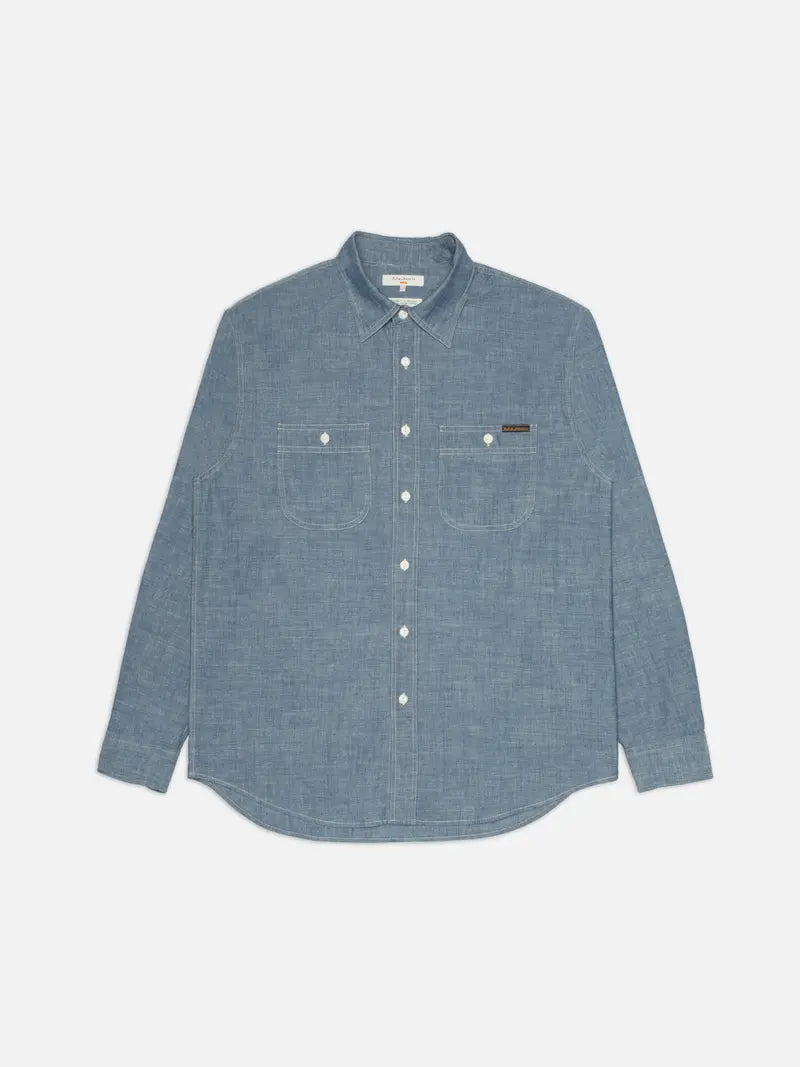 Julian Worker Shirt Chambray - RES-RES