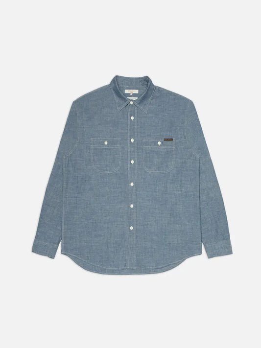 Julian Worker Shirt Chambray - RES-RES