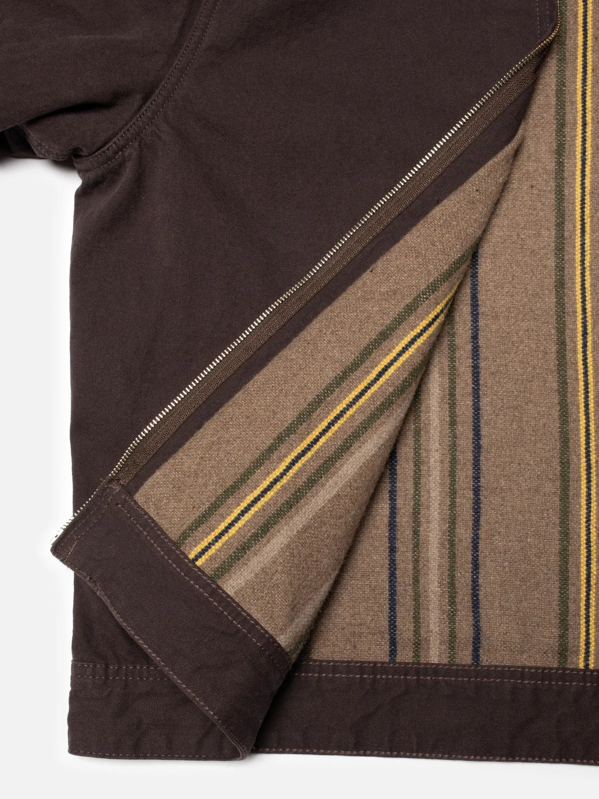 Blake Zip Jacket Duck Canvas /Dark Brown