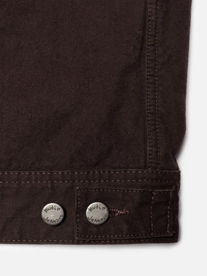 Blake Zip Jacket Duck Canvas /Dark Brown