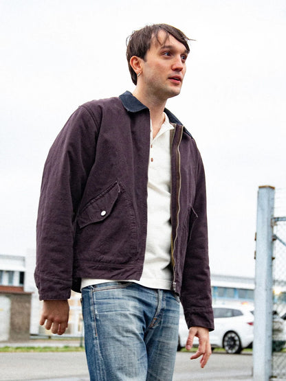 Blake Zip Jacket Duck Canvas /Dark Brown