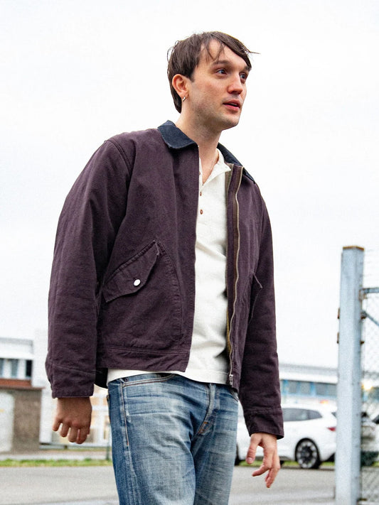 Blake Zip Jacket Duck Canvas /Dark Brown