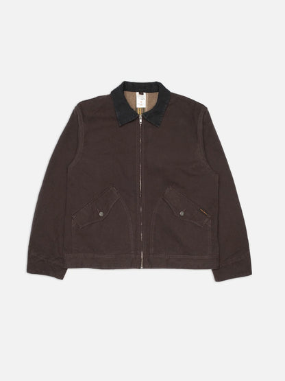 Blake Zip Jacket Duck Canvas /Dark Brown