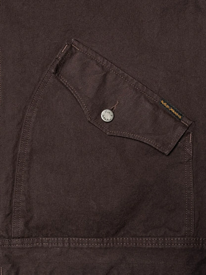 Blake Zip Jacket Duck Canvas /Dark Brown