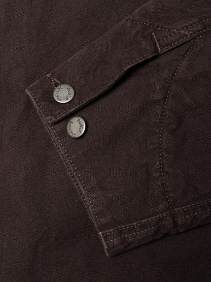 Blake Zip Jacket Duck Canvas /Dark Brown