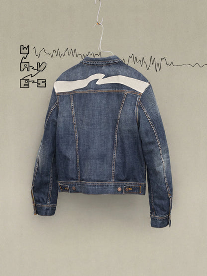 Conny Denim Jacket Big Wave /Blue