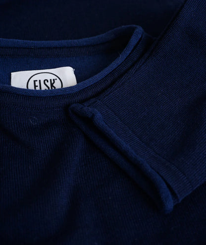 Lønnerup Herre Strik Dobbelt Strikket (Navy) - ELSK