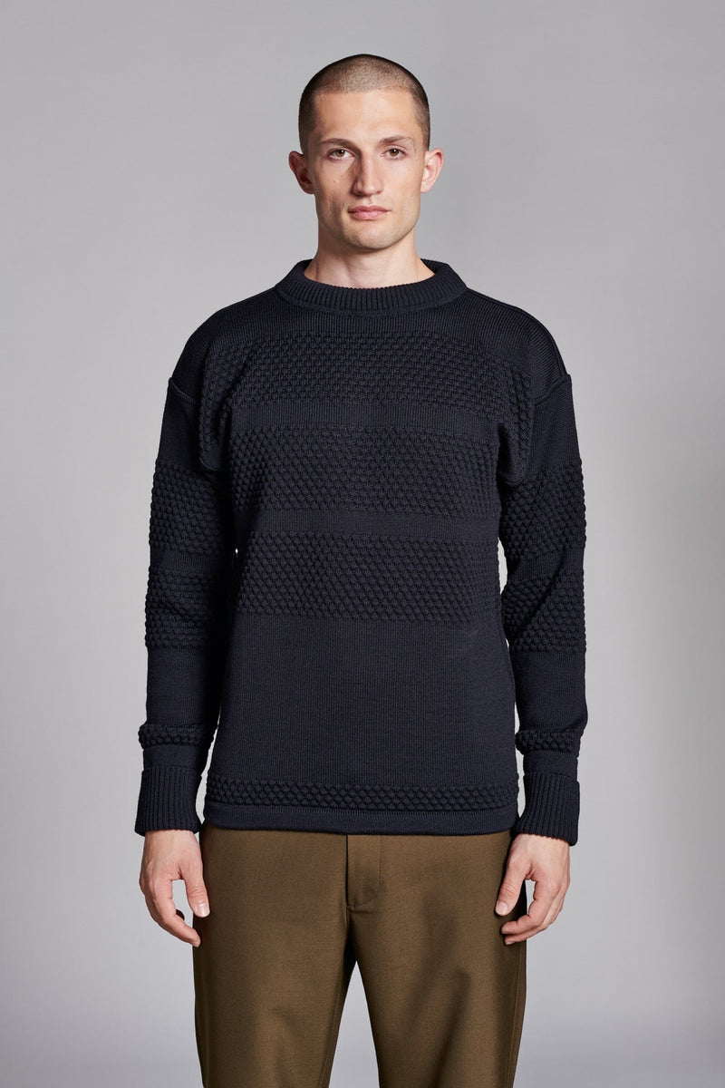 Fisherman Crew Neck (Navy Blue) - S.N.S Herning