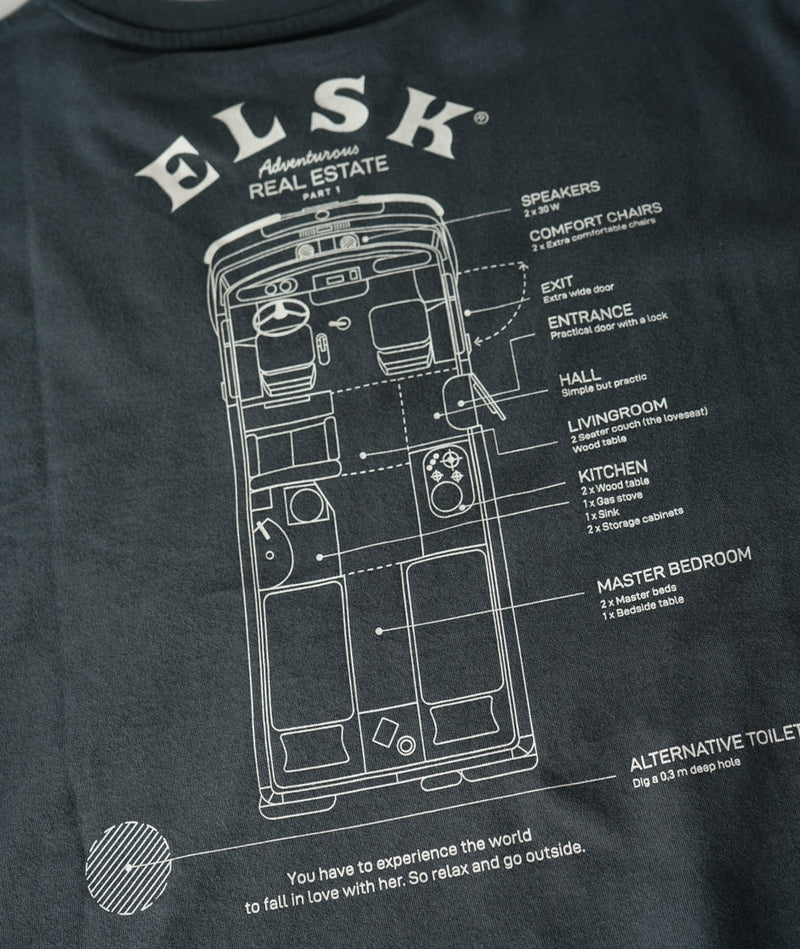 Real Estate T-shirt (stone green) - ELSK