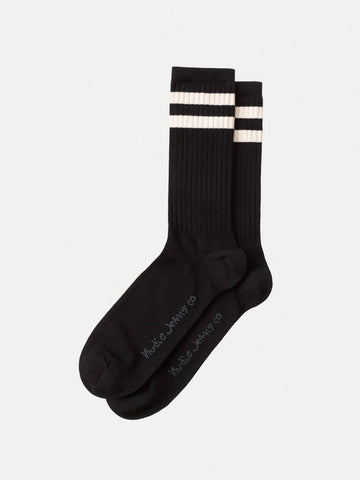 Amundsson Sport Sock (B01/Black) - Nudie Jeans