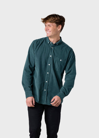 Benjamin Cordroy Shirt (Moss Green) - Klitmøller Collective