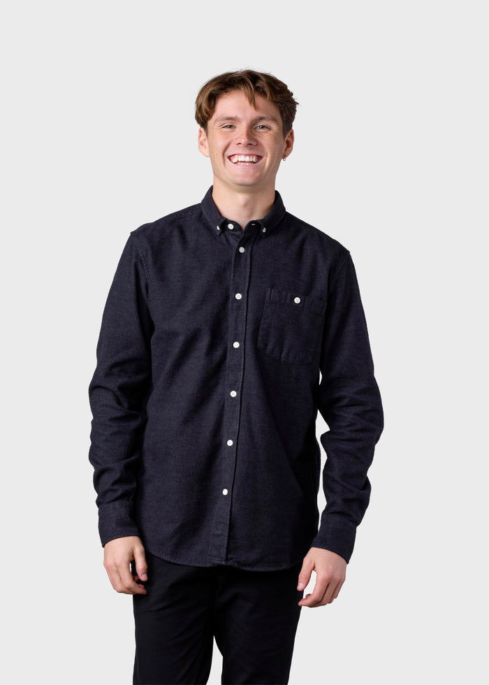 Benjamin Lumber Shirt (Anthracite) - Klitmøller Collective