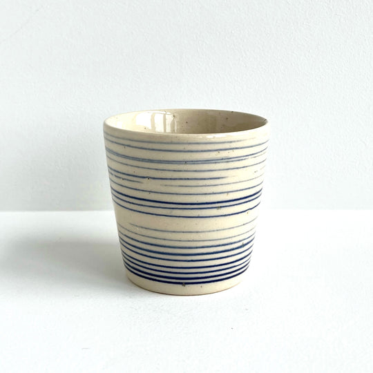 Original Cup (Blue Striped) - Bornholms Keramikfabrik