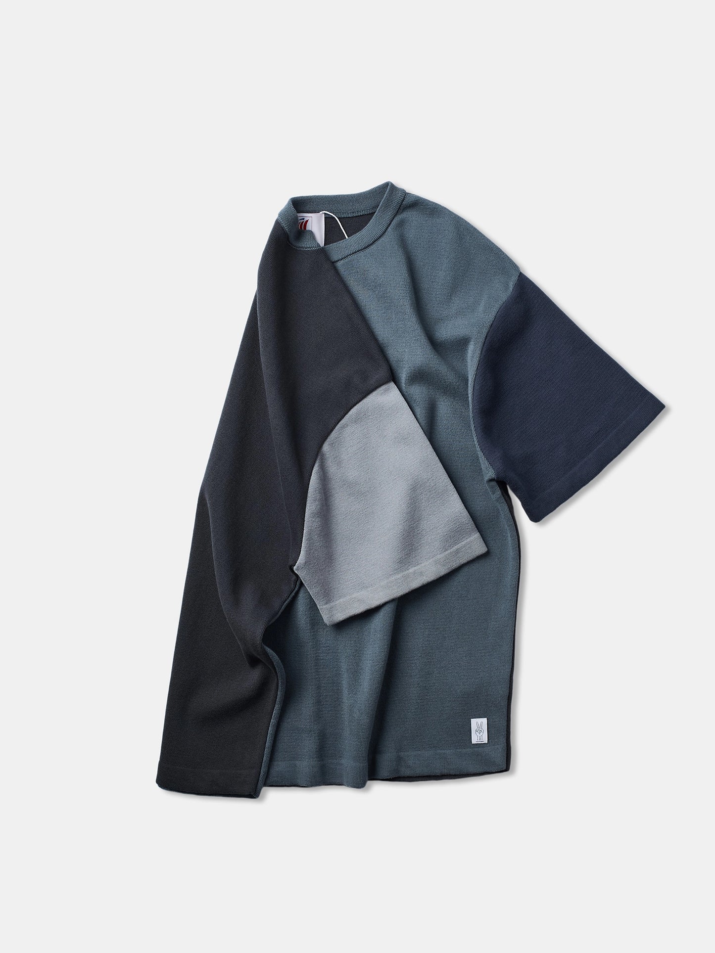 VE Boxie SS Knit /Dusty Blue - RES-RES