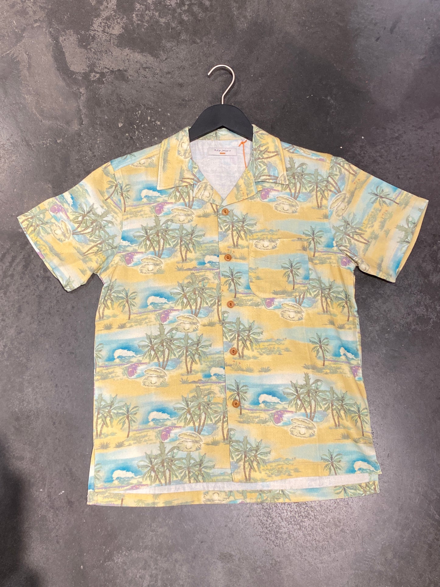 Arvid Pearls Hawaii Skjorte (Sennep) - Nudie Jeans