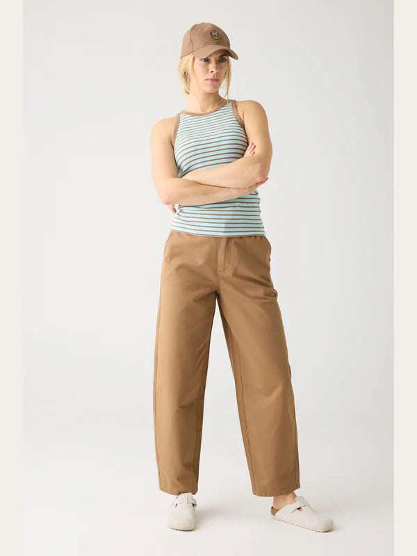 Chloe Barrel Mid-Rise Twill Chino - GOTS / Vegan (Tuffet)