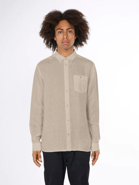 Linen Shirt (Feather Gray) - Konwledge Cotton Apparel