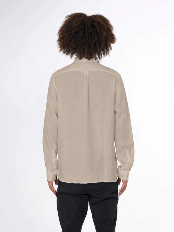 Linen Shirt (Feather Gray) - Konwledge Cotton Apparel