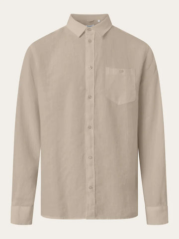 Linen Shirt (Feather Gray) - Konwledge Cotton Apparel