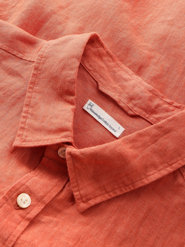 Regular Linen Shirt - GOTS/VEGAN (Langoustino)