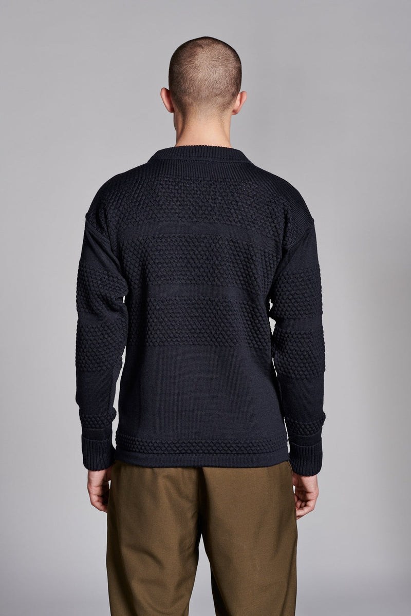 Fisherman Crew Neck (Navy Blue) - S.N.S Herning