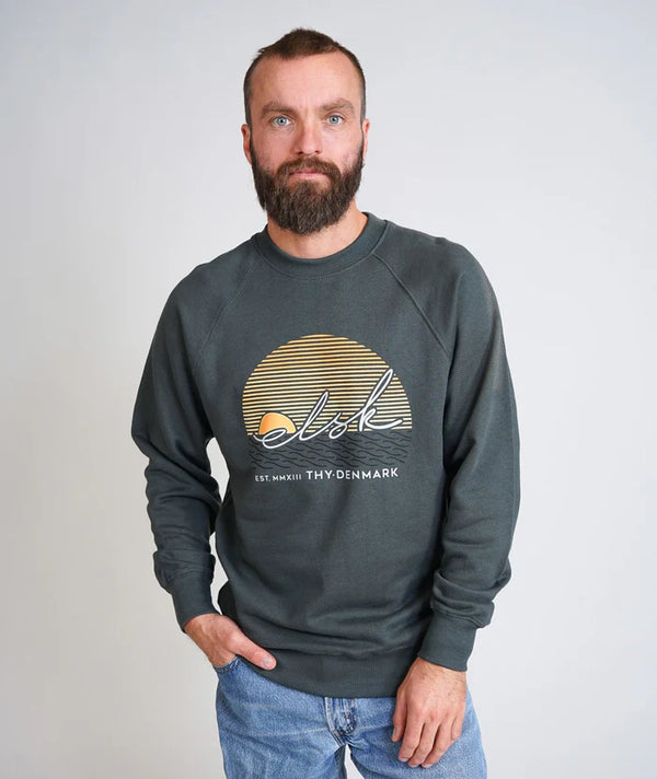 Sunsign Men's Crewneck (Stone Green) - ELSK