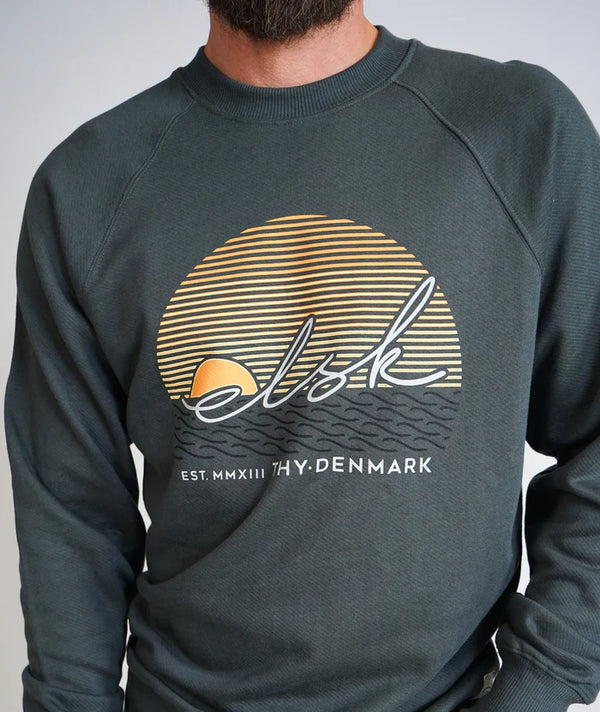 Sunsign Men's Crewneck (Stone Green) - ELSK