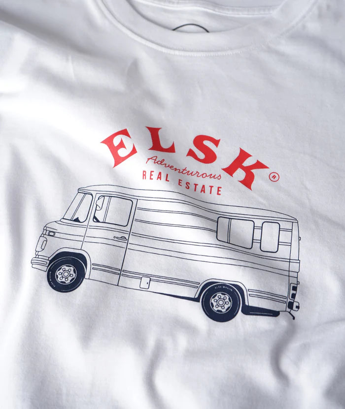 Adventurous Men´s Brushed T-shirt (Optic White) - ELSK