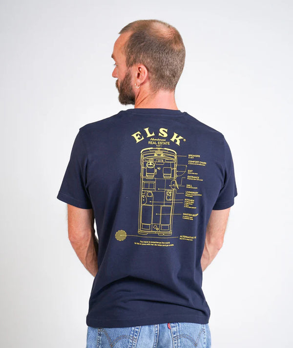 Real Estate T-shirt (Navy) - ELSK