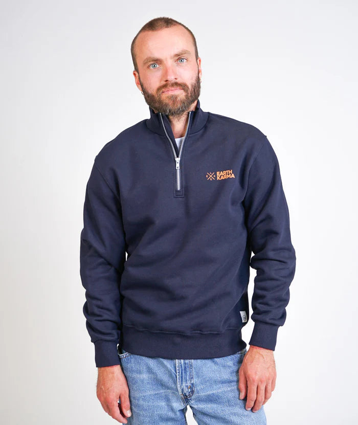 Earth Karma Men's Egon Halfzip (Dark Navy) ELSK