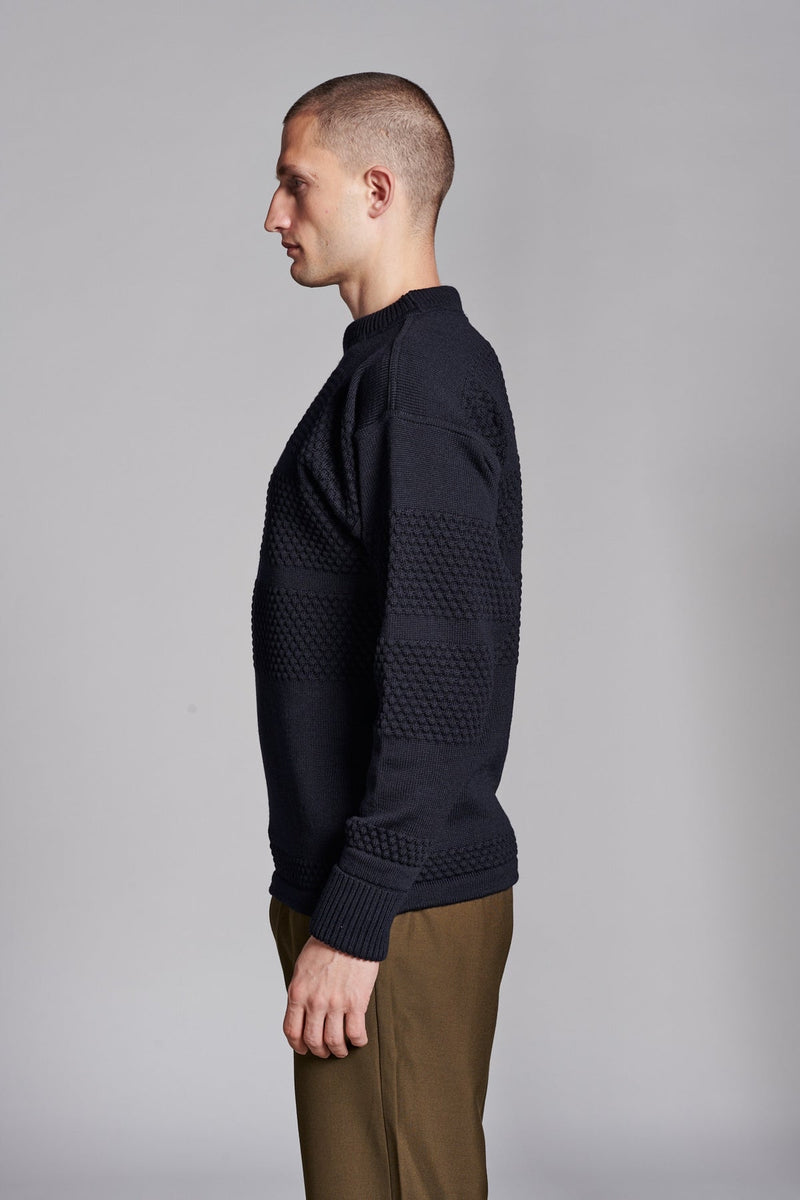 Fisherman Crew Neck (Navy Blue) - S.N.S Herning