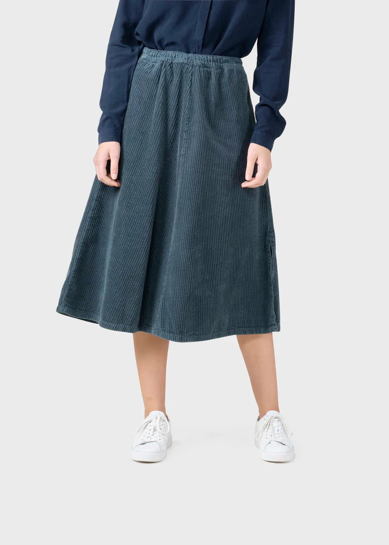 Ramona Cord Skirt (Moss Green) - Klitmøller Collective