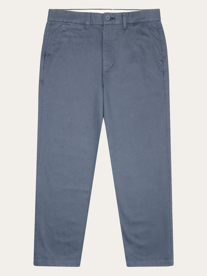 Flint økologisk bomuldstwill chino GOTS / Vegansk (Vintage Indigo)