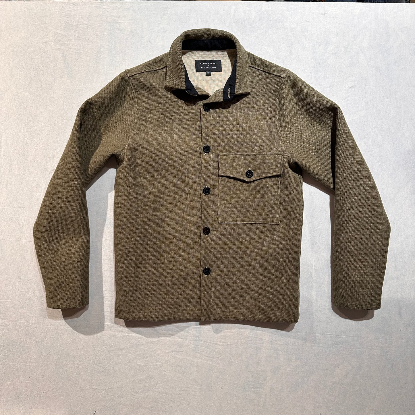 Made In Denmark Kvadrat Overshirt (100% linen olive) - Klaus Samsøe