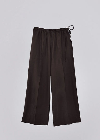 Stillesol Cotton Gather Pants /Chocolate