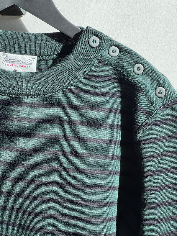 Naval Crew Neck (Thunder green/Navy) - S.N.S Herning