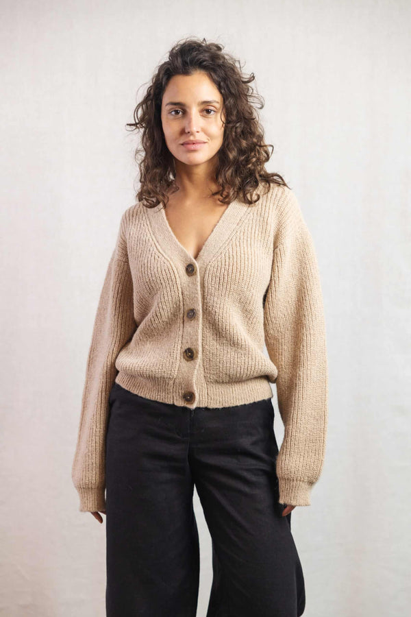 Arequipa Cardigan (Sand) - Jyoti