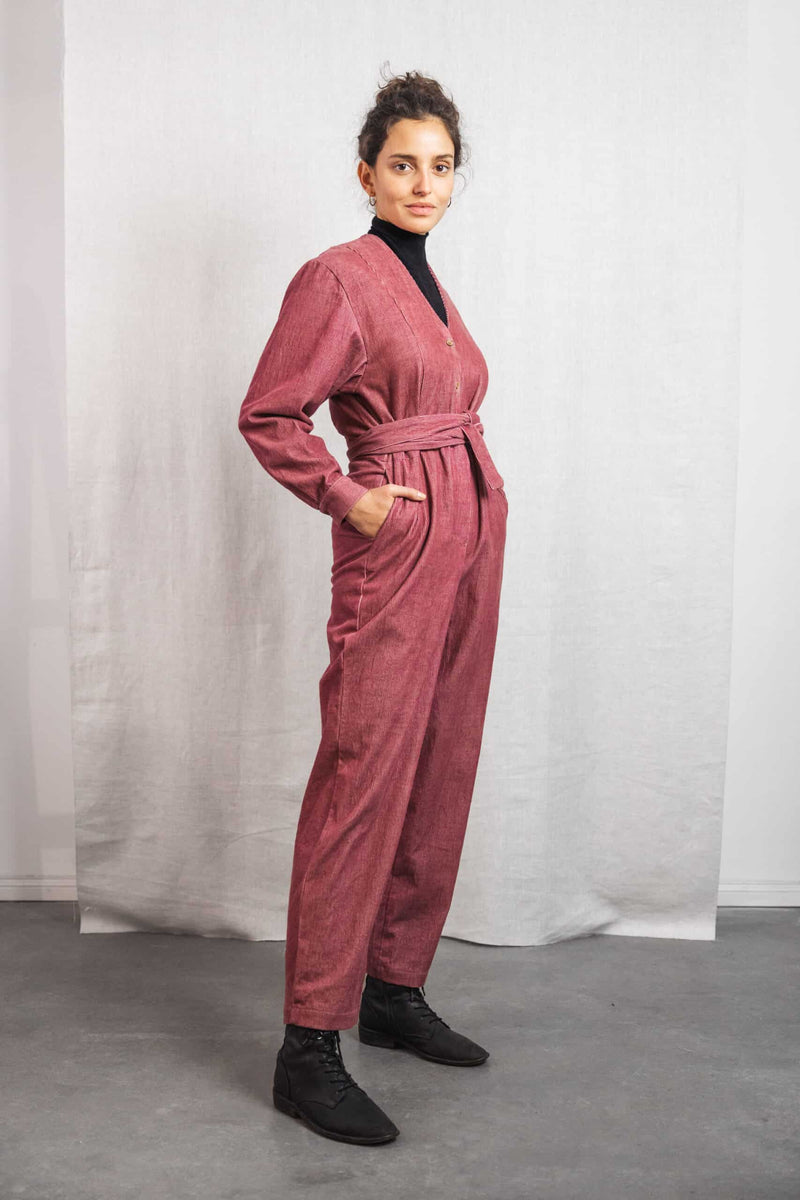 Keerthi Jumpsuit (Oldrose) - Jyoti