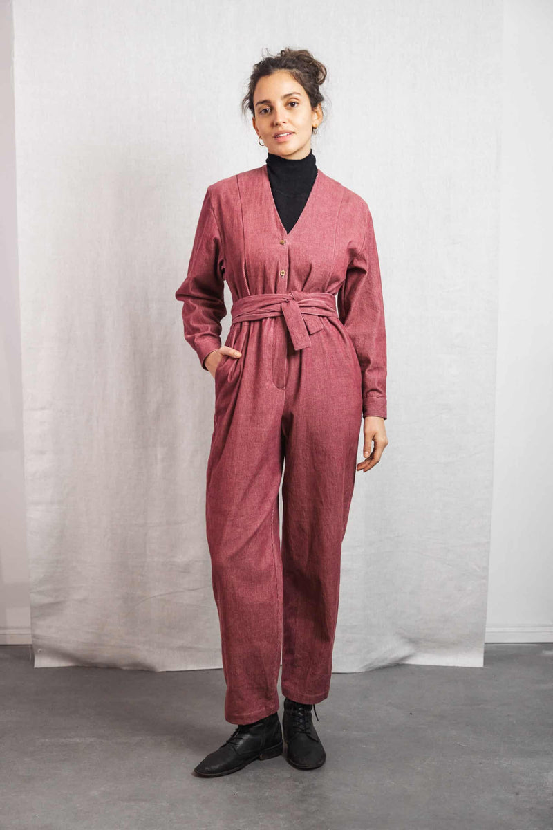 Keerthi Jumpsuit (Oldrose) - Jyoti