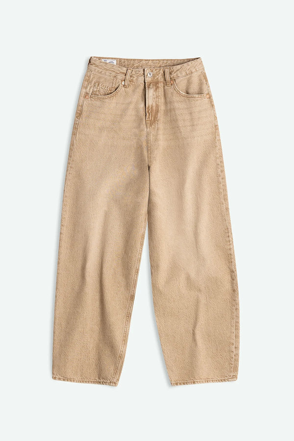 Leila Cropped (Jim Dark Beige) - Kings of Indigo